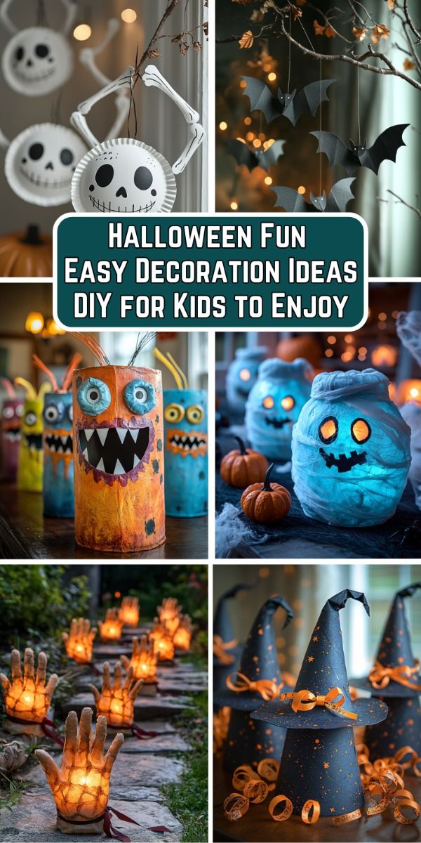 Halloween Fun Easy Decoration Ideas DIY for Kids to Enjoy