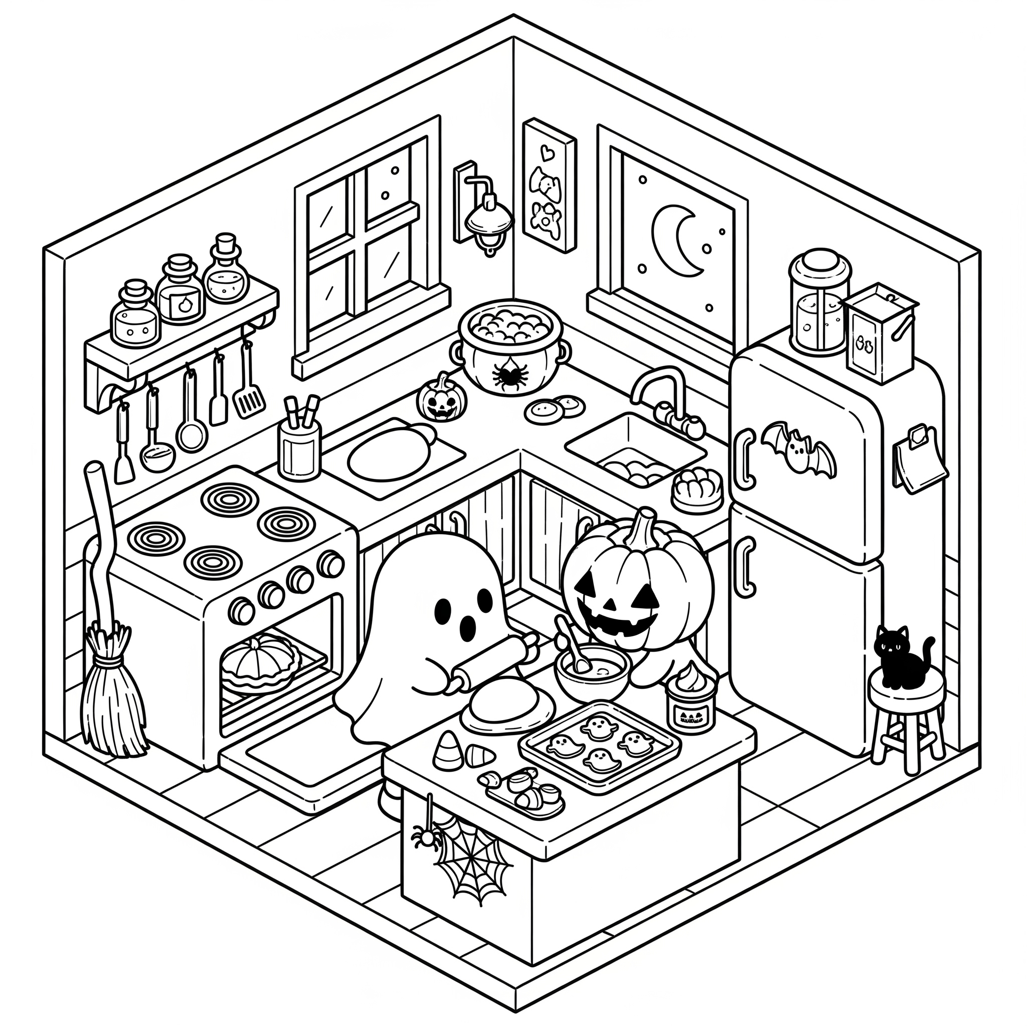 Preview the Most Cozy Halloween Coloring Book