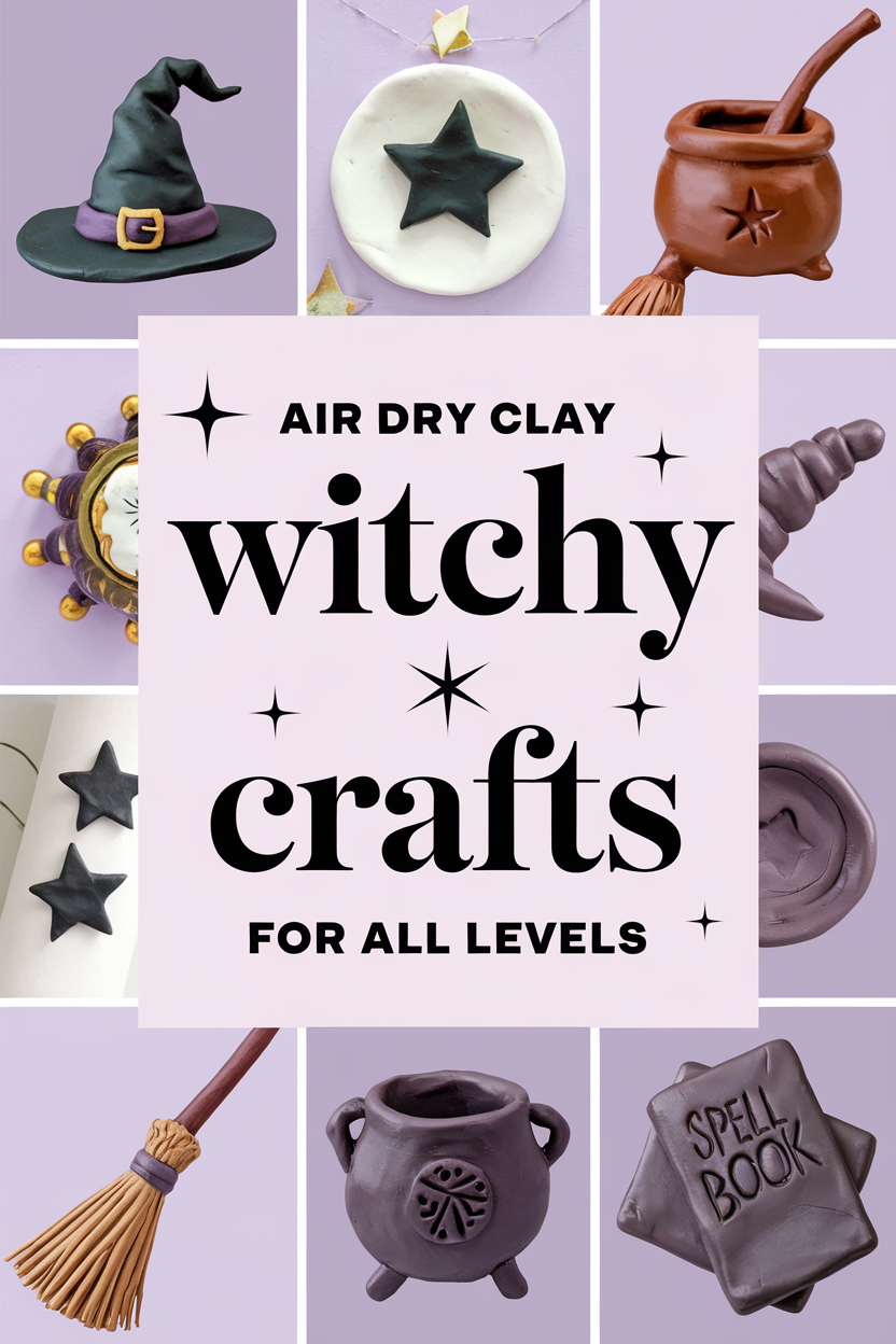 Air Dry Clay Witchy Crafts for All Levels