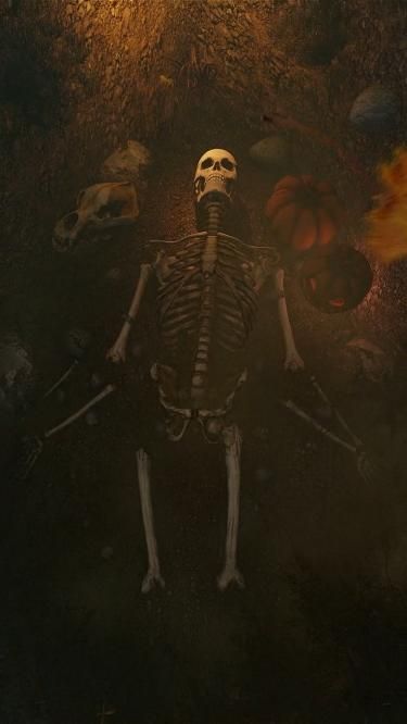 🎃 Halloween Aesthetics & Art – Horror Ghosts Spooktober Fanart Phone Wallpapers Cartoons & Costumes