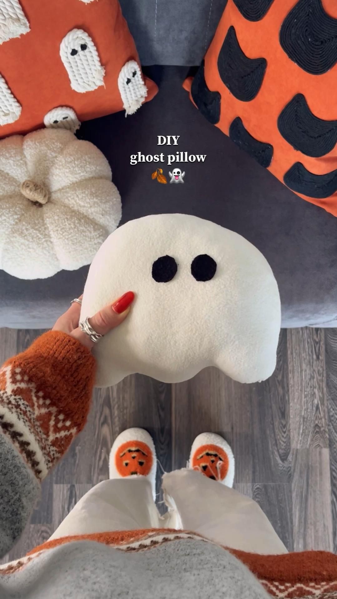 DIY ghost pillow👻🍂