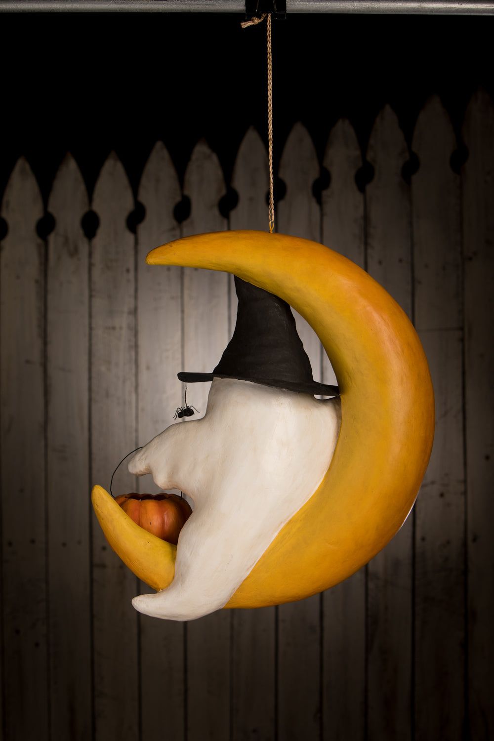 Ghoulish Moon Paper Mache