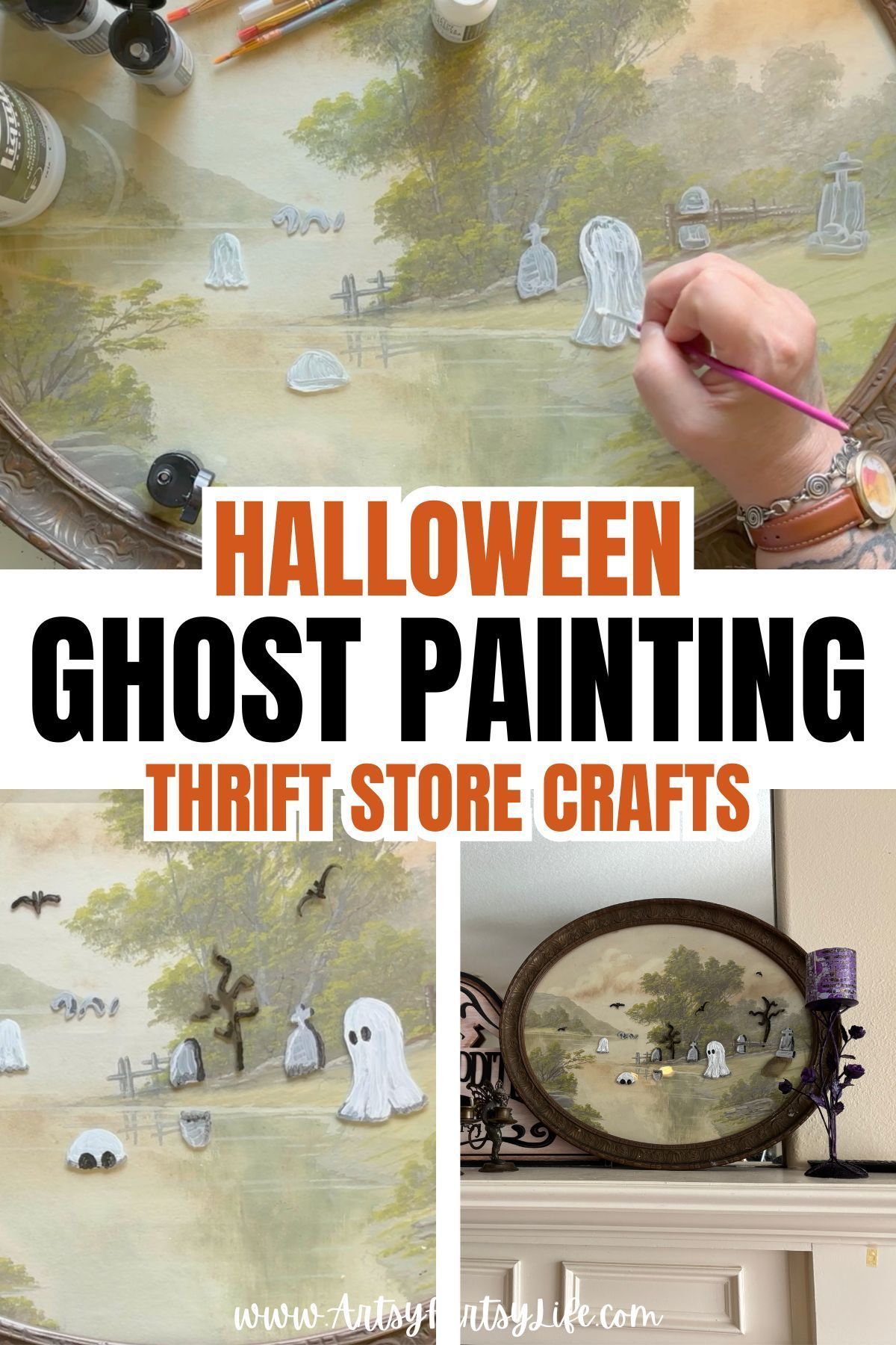 Paint Ghosts on Glass? YES PLEASE. This Craft Is a Fall Must-Do