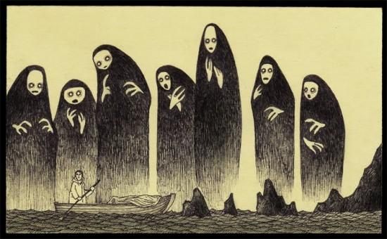 Creepy Post-It Art by John Kenn Mortensen