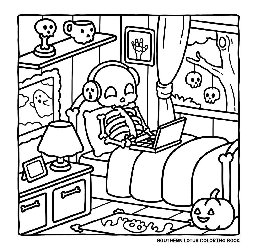 boobie goods de hallowen para voce colorir