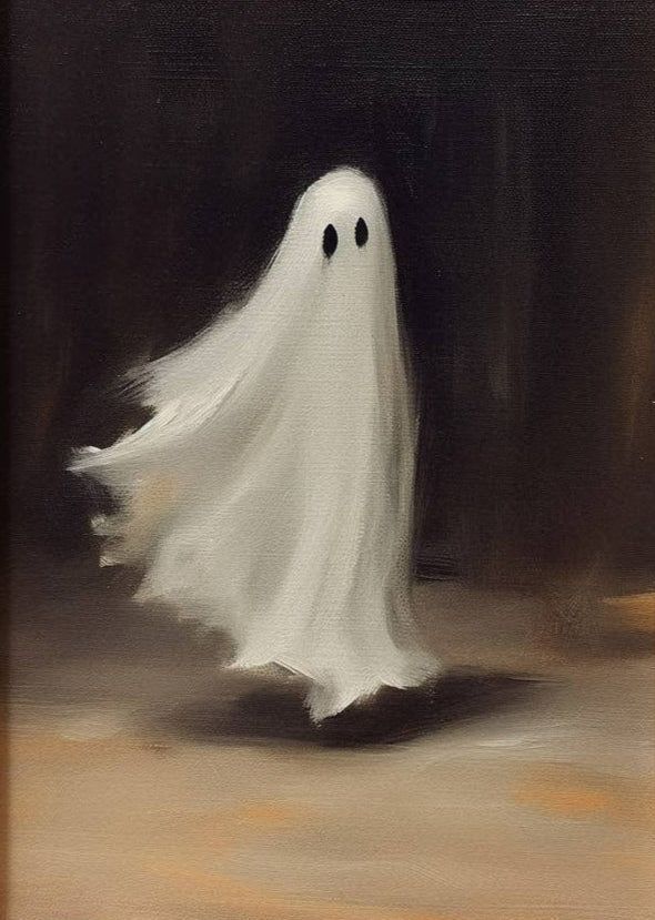 Flying Ghost Art Print – 5×7 (unframed)