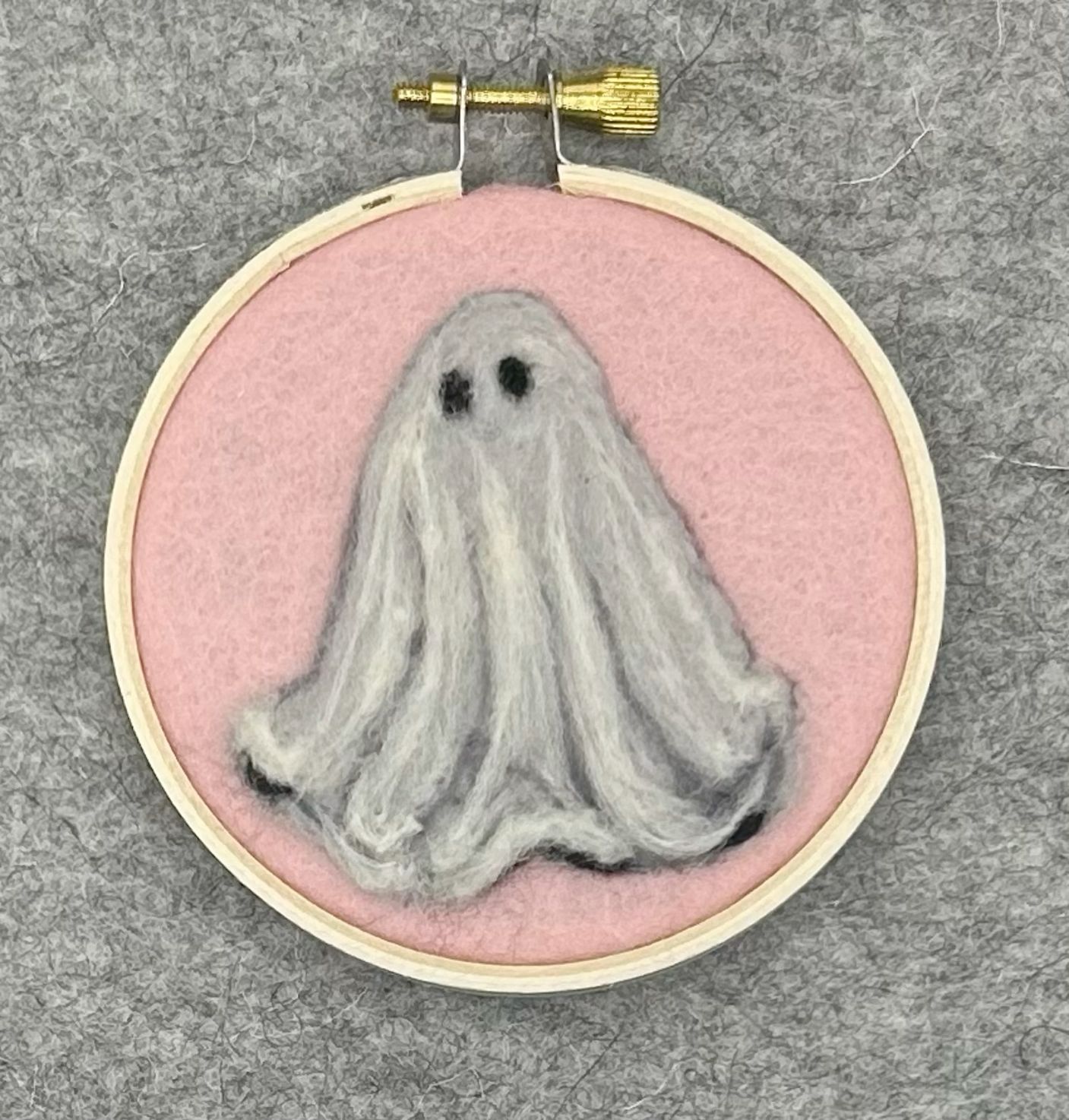 Cute felted ghost