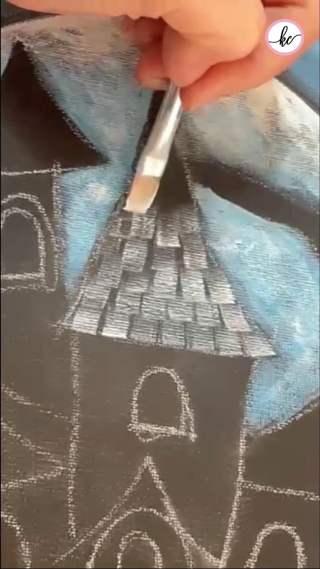 Learn to paint this Haunted House painting! #learntopaint
