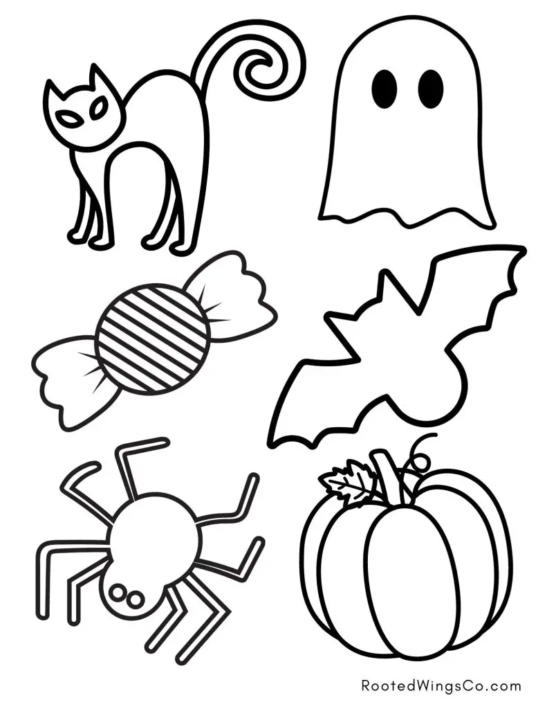 Free Halloween Coloring Pages – Rooted Wings Co