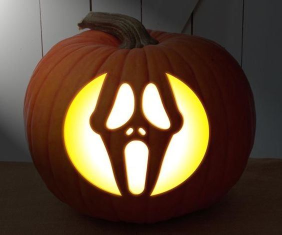 Free Scream Pumpkin Carving Stencil – Ghostface Printable