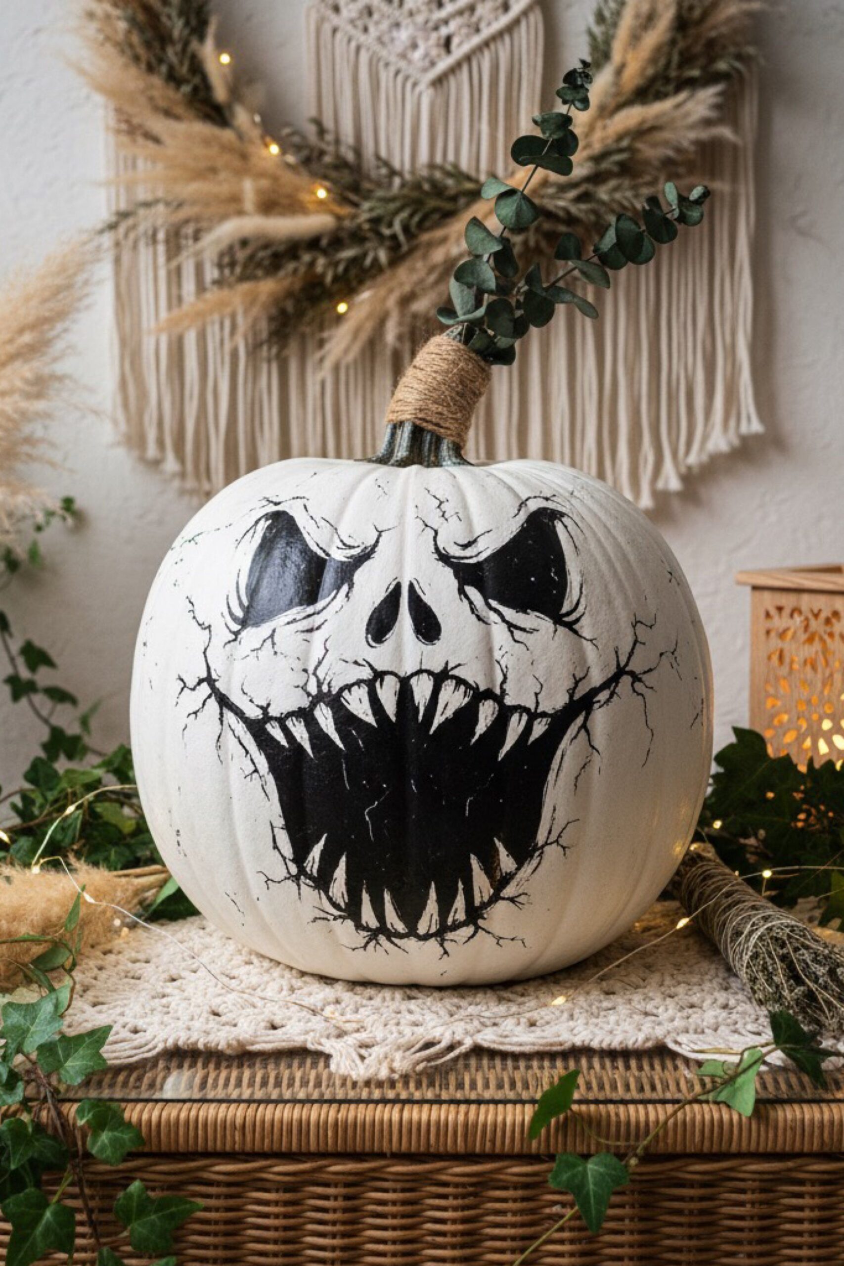 Wicked Whispers: 20 Painted Pumpkins That Flirt with the Dark — Style Estate