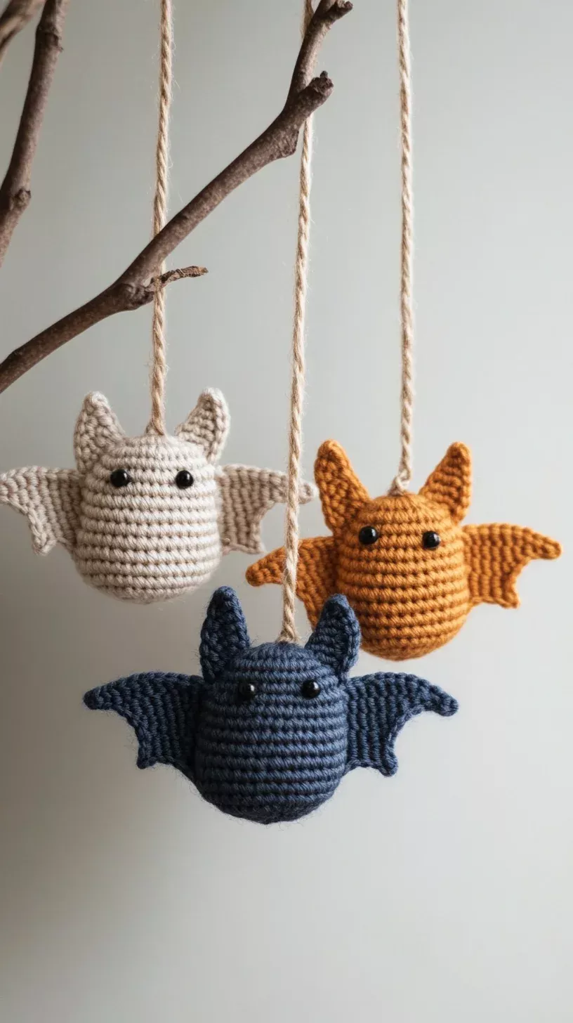 Charming Crochet Bat Ornaments: Enchanting Amigurumi Designs for Your Seasonal Decor – Cute Crochet Patterns & Amigurumi Tutorials
