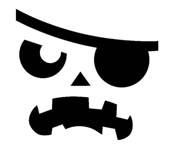 Pirate Pumpkin Stencil – 10 Free PDF Printables | Printablee