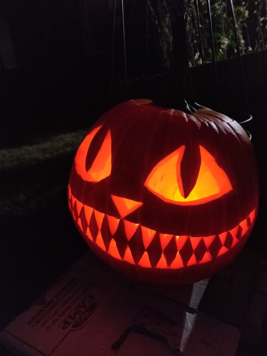 Cheshire Cat Pumpkin Carving