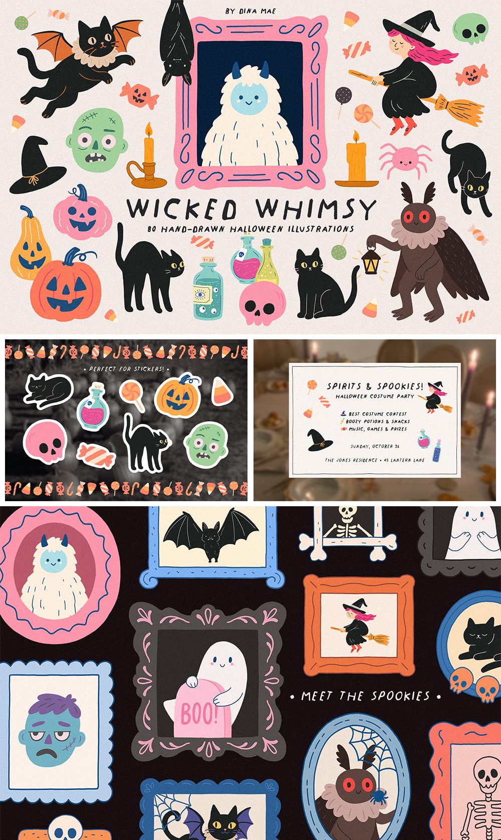 Wicked Whimsy – Halloween Illustrations