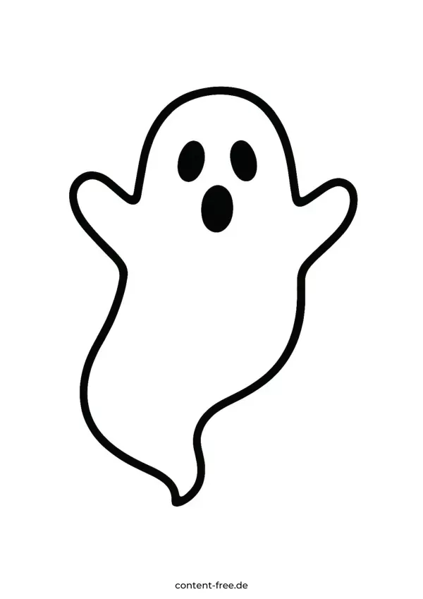 Geister Schablone zum Ausdrucken