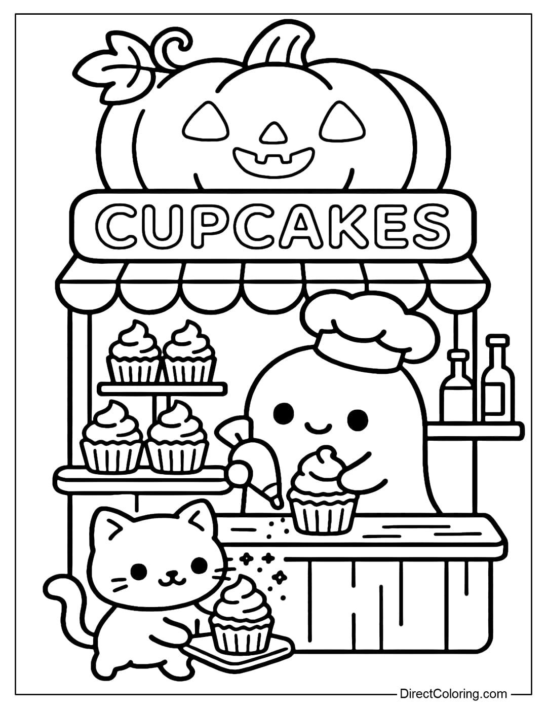 Sweetly Spooky Coloring Pages – Free PDF to Download and Print