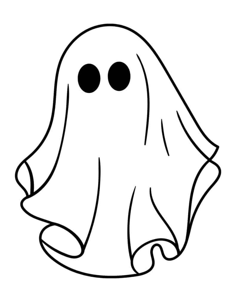 Halloween Ghost Outlines – Free Printables – Add A Little Adventure