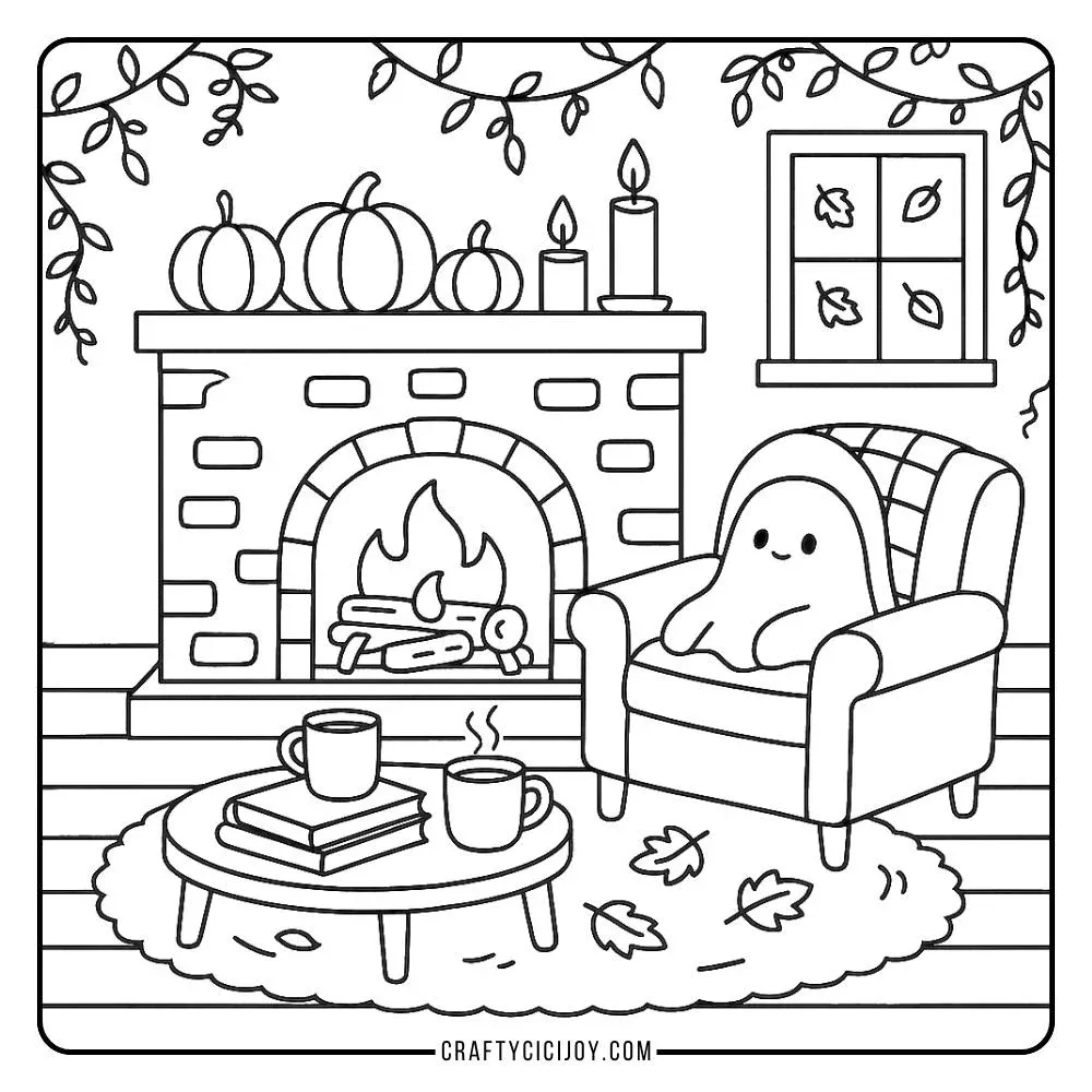 Cozy Fall Coloring Pages (20 Free Printable PDFs) – CraftyCiciJoy Coloring Pages