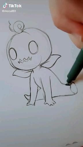Halloween Season little Pumpkin Ghost created by mccull61 on TikTok