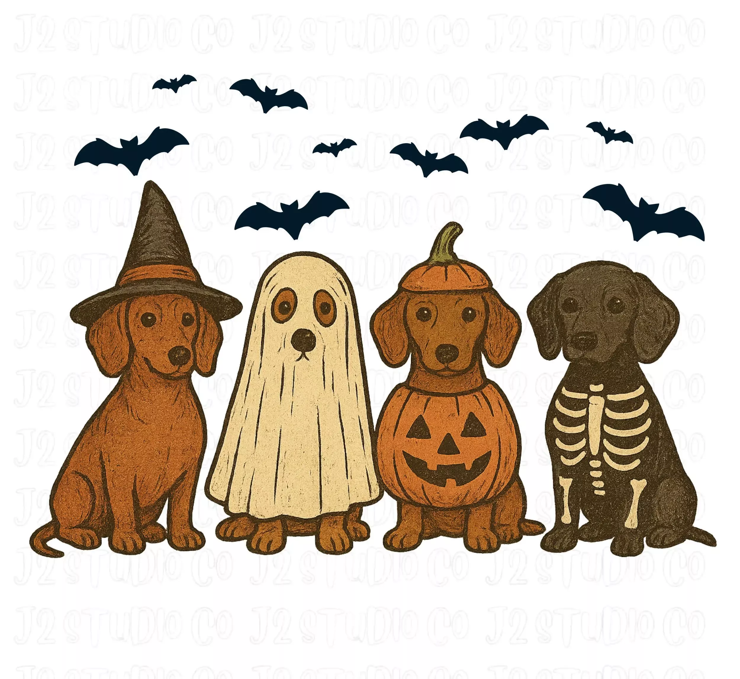 Retro Ghost Dachshund PNG, Cute Boo Dog, Spooky Season PNG, Halloween Dog, Halloween Pumpkin Dog, Vintage Retro Dachshund Dogs – Etsy