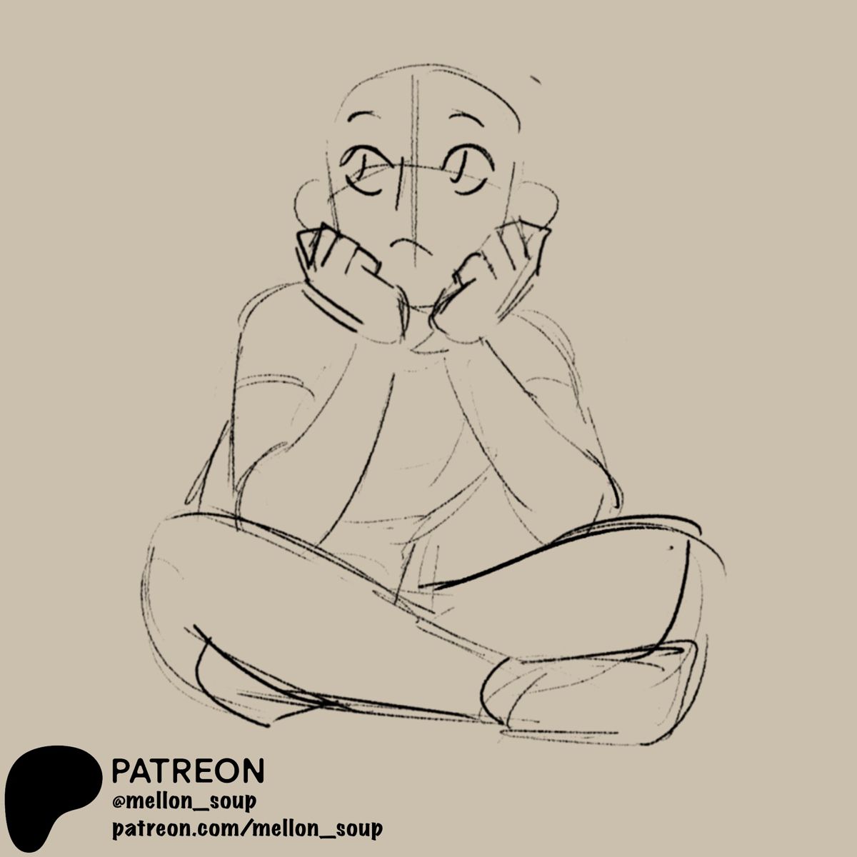 mellon_soup | pose reference drawings | Patreon