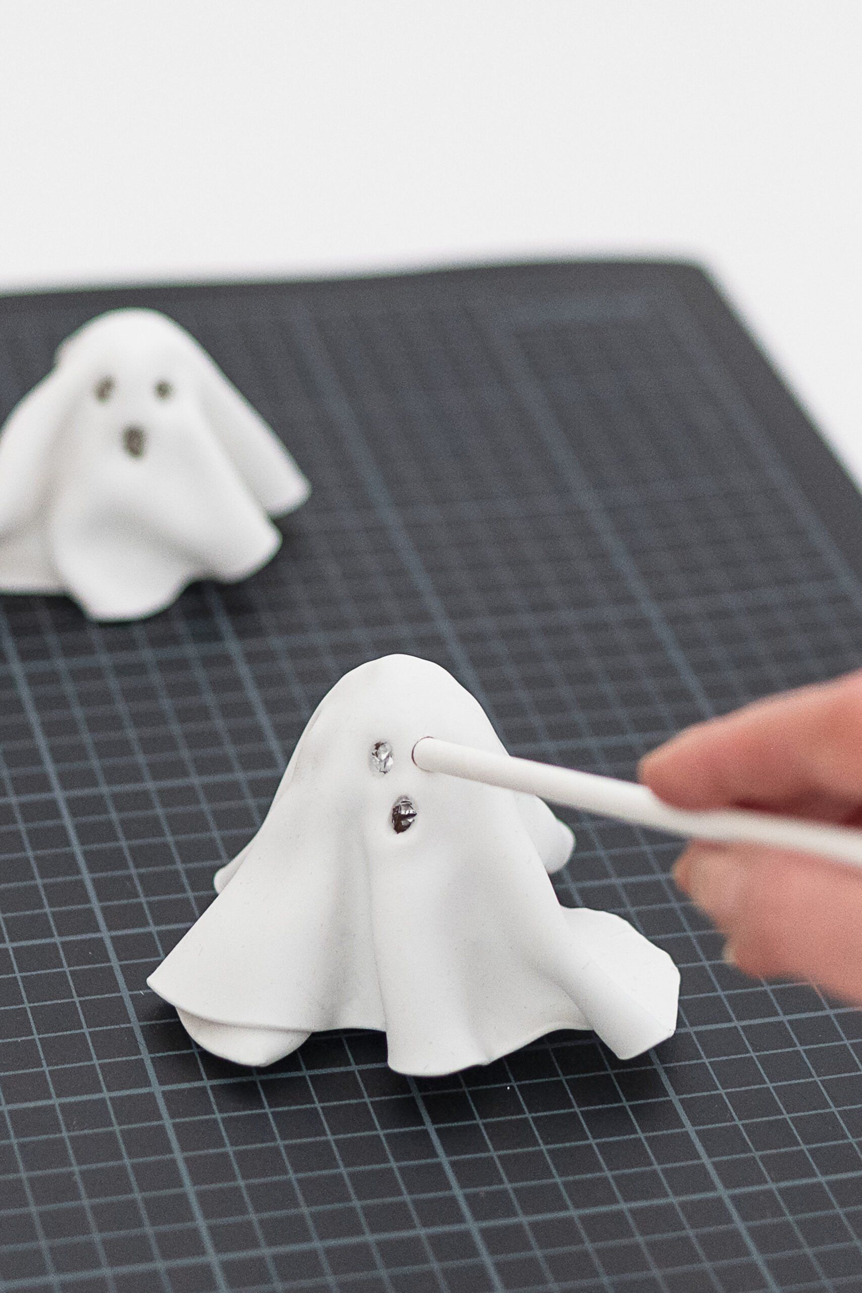 DIY Clay Ghosts for Halloween