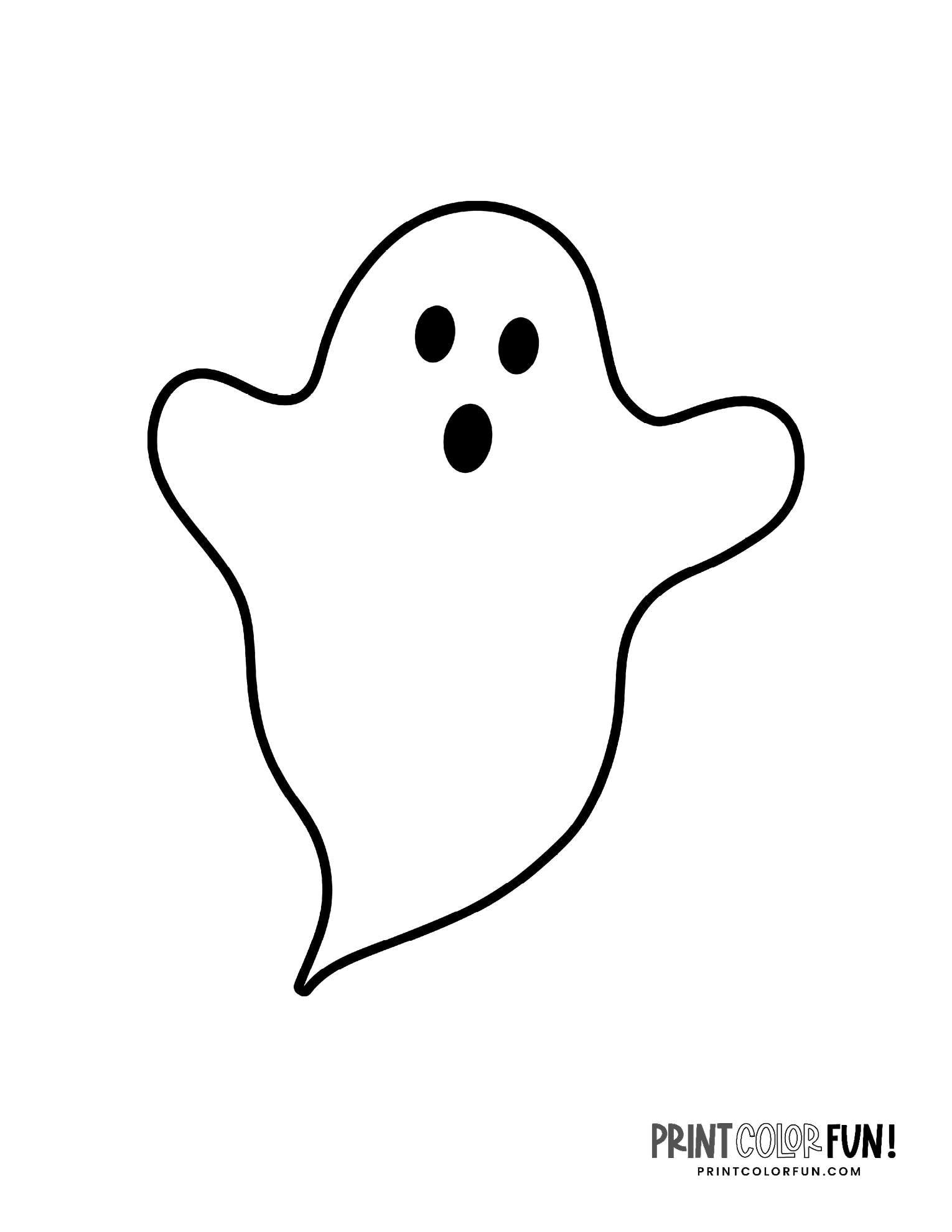 Boo! These 22 ghost coloring pages are your key to spook-tacular fun, at PrintColorFun.com