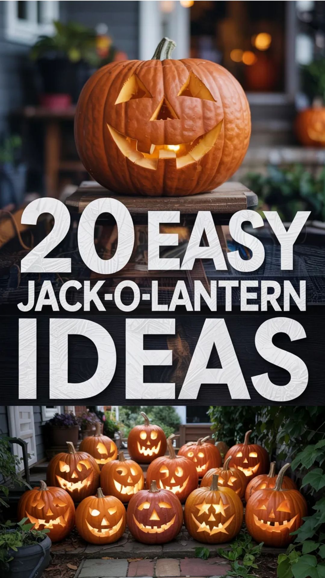 20 Easy Jack-O’-Lantern Ideas for Fun and Fast Carving
