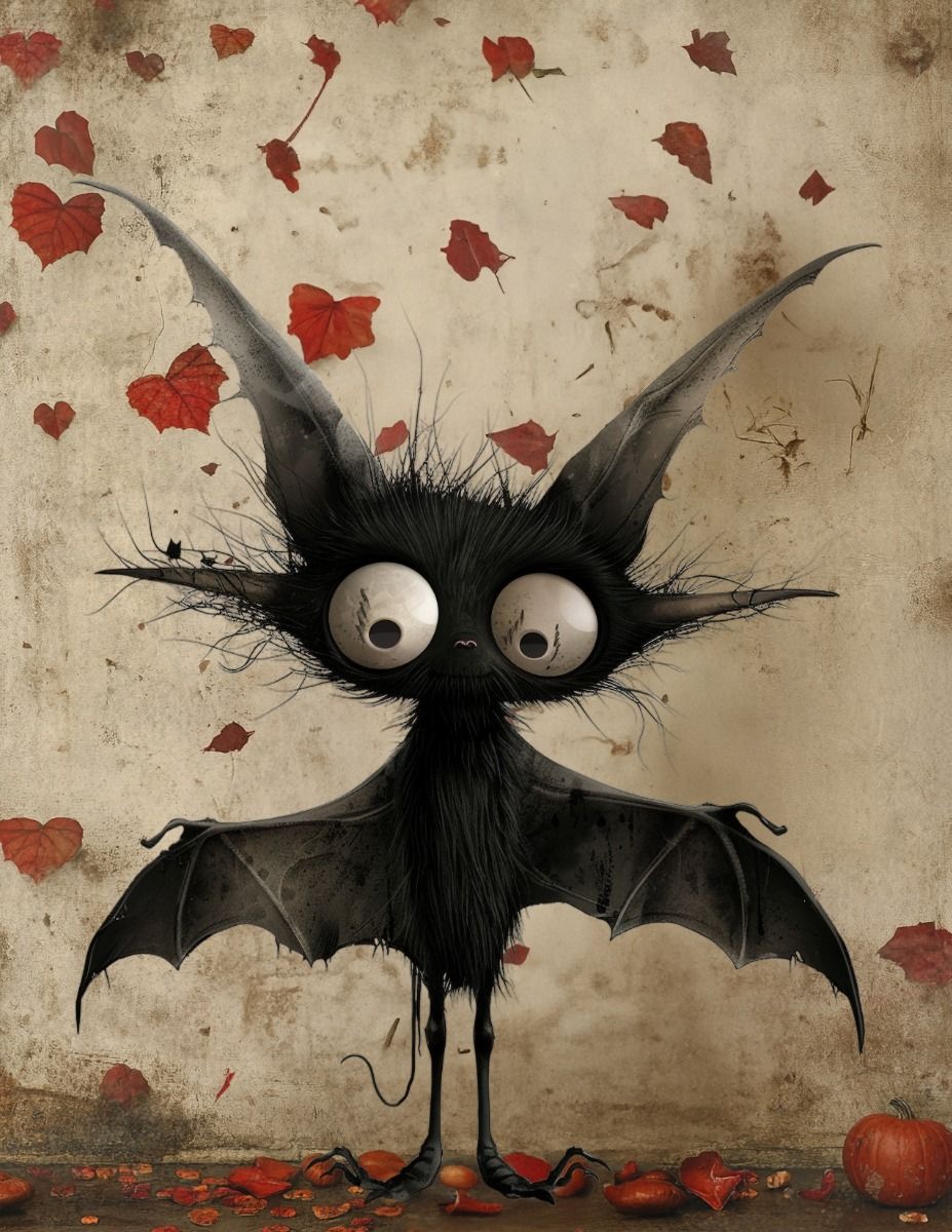 HALLOWEEN CUTE BATS CLIPART PNG