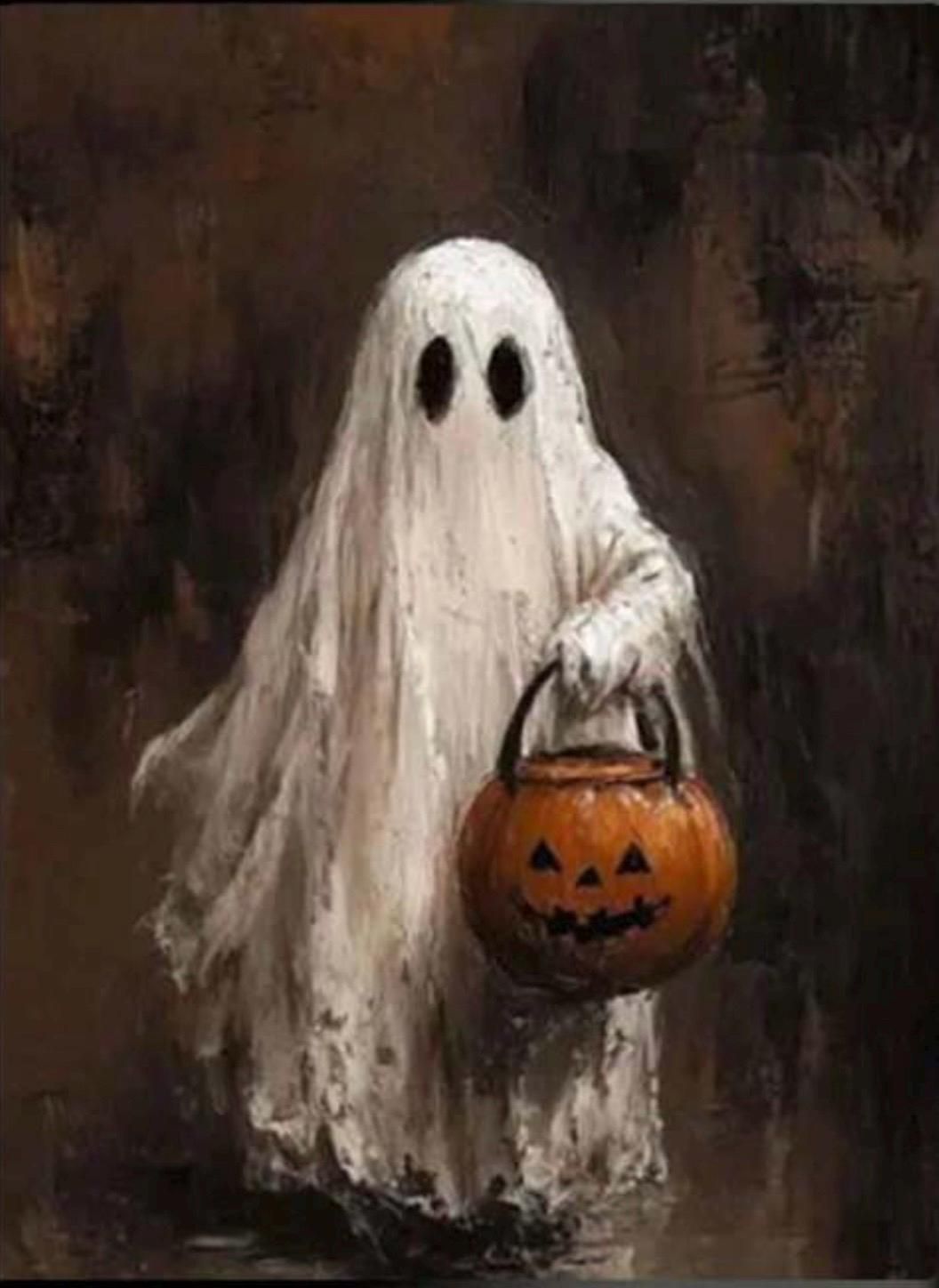 5D Diamond Art Kit – “Süßes oder Saures Geist” – 30 x 40 cm Rahmenlos