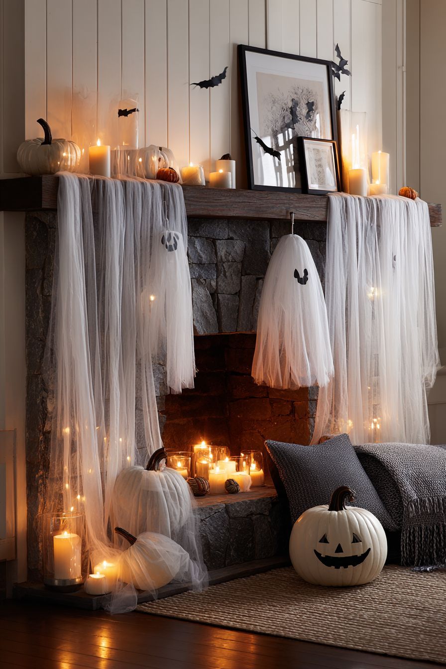 27 Spectacular Halloween Mantel Decor Ideas – decorlet.com