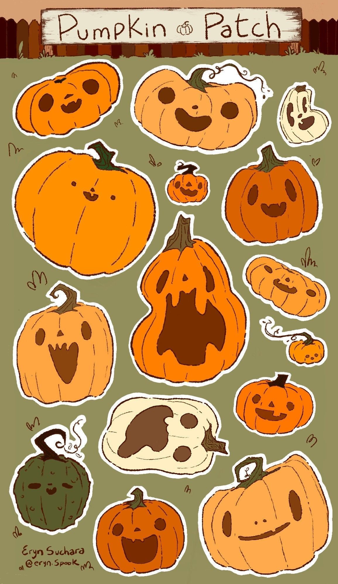 Pumpkin Sticker Sheets