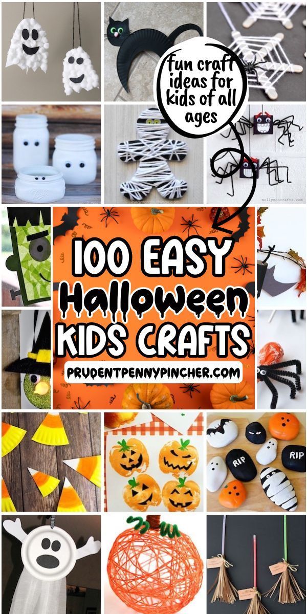 100 Fun and Easy Halloween Crafts for Kids of All Ages