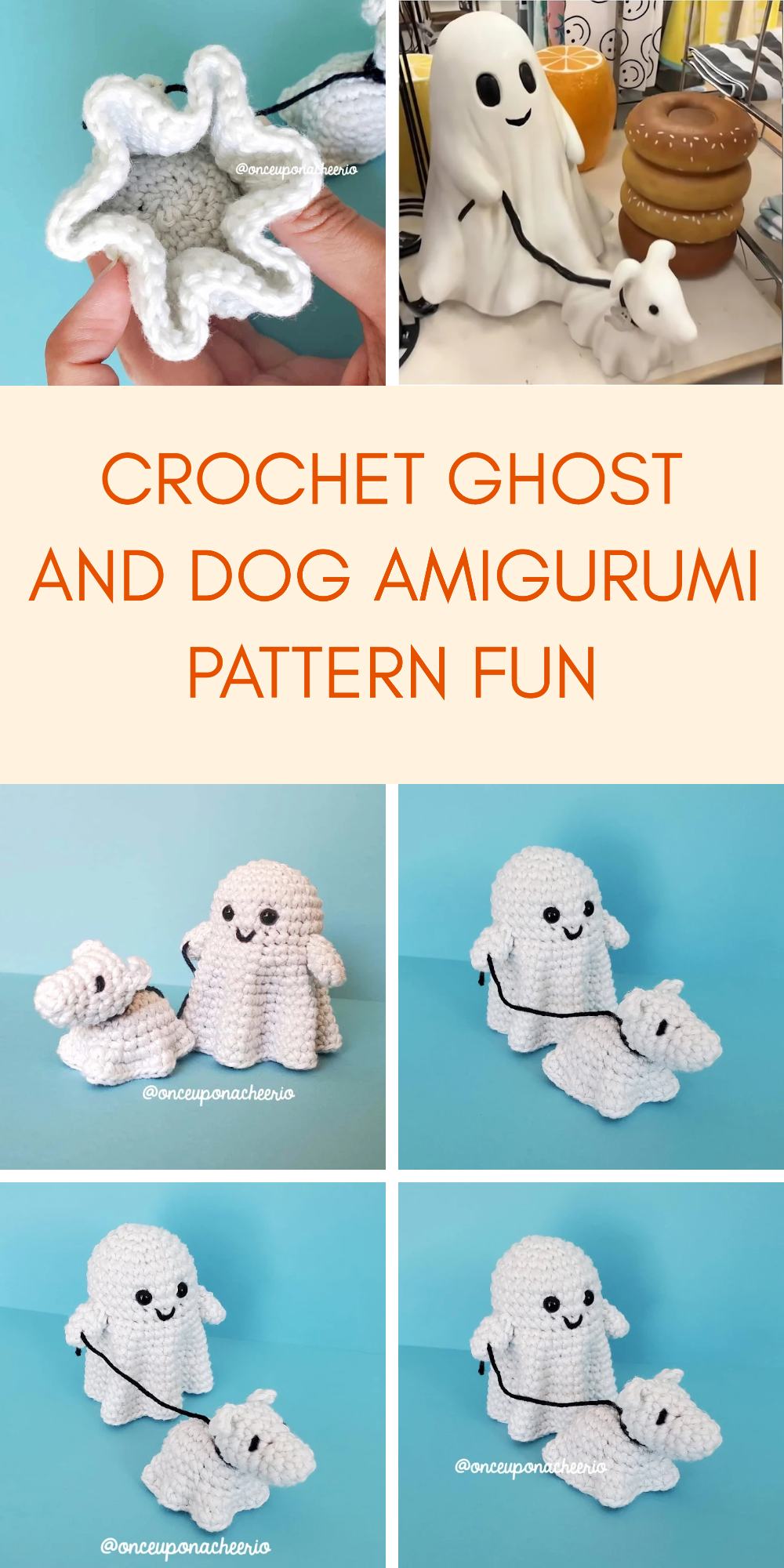Spooky Crochet Ghost Walking Dog – Free Pattern