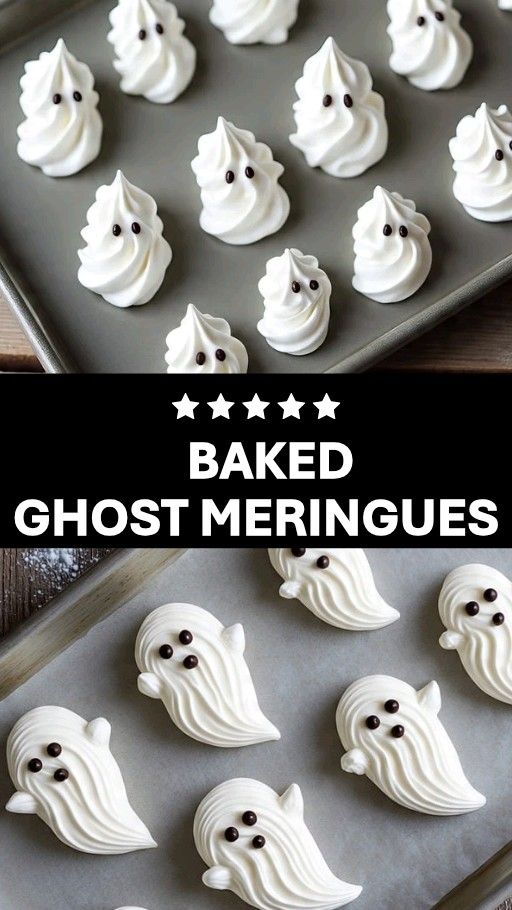 Easy Ghost Meringues Recipe Idea