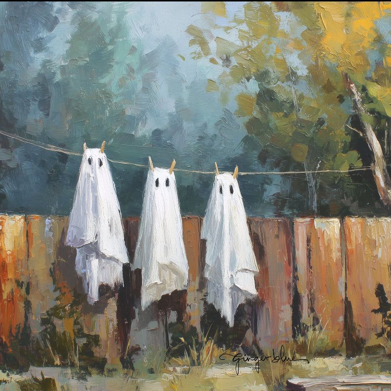 Ghost Costumes Drying – Magnetic / Square / Large