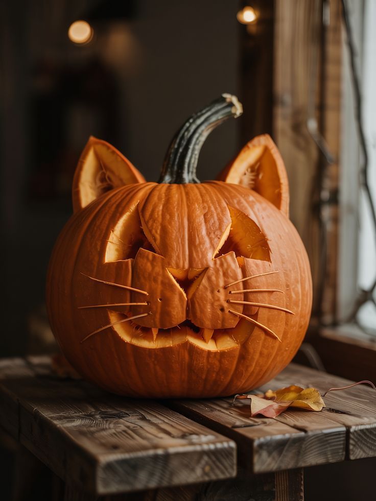 Adorable Cat Pumpkin Carving Ideas for Kids