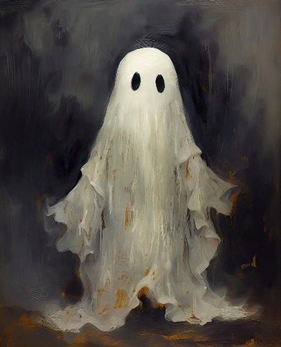Spooky Halloween Ghost, Fall Decor, Season, witch