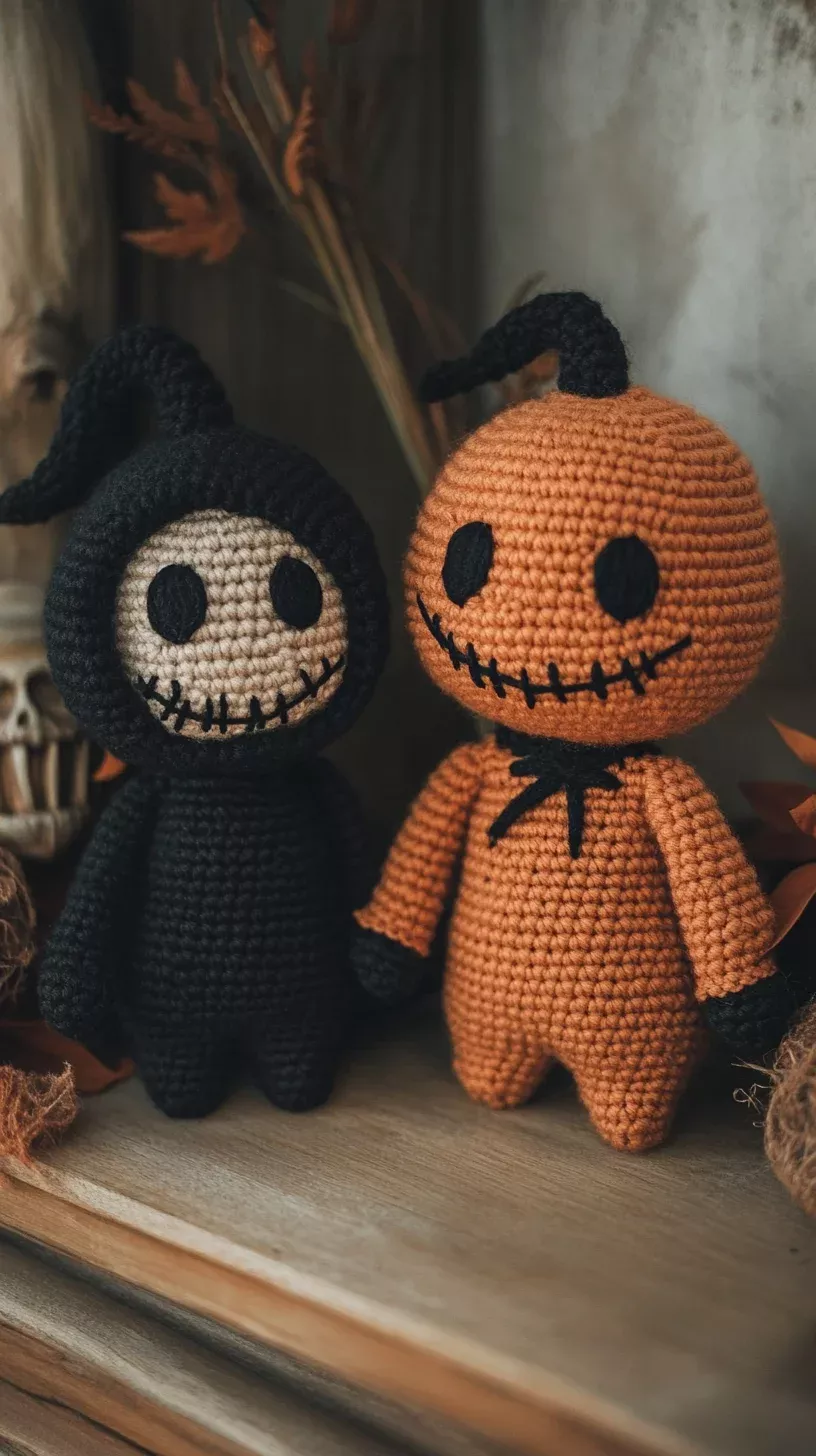Charming Halloween Amigurumi: Spooky Friends for Your Holiday Decor!