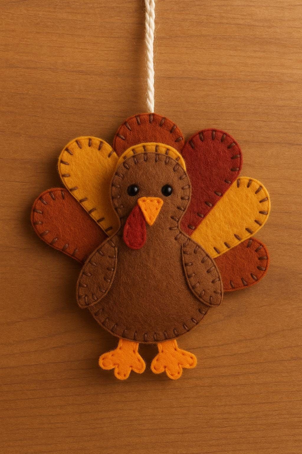 Ornements d’artisanat d’automne faciles de dinde, couture à la main PATTERN PDF, DIY, artisanat, projet, feutre, fantôme, cadeau, décoration, fantôme, enfants, activités, automne
