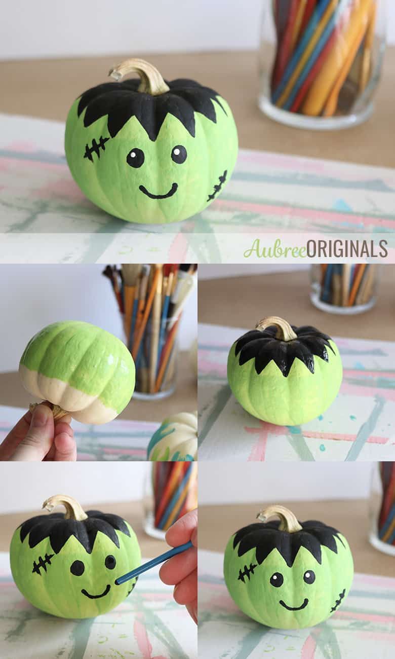 Easy Painted Pumpkins: How to Paint Simple Monster Faces