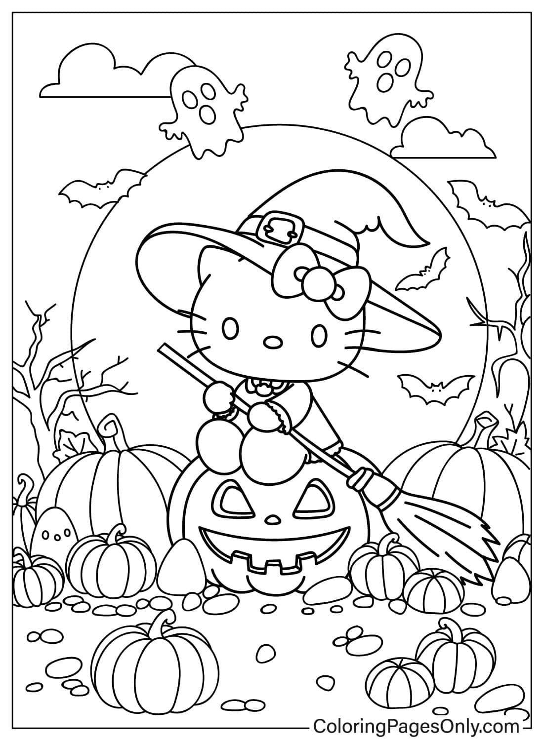20+ Halloween Hello Kitty Coloring Pages – Free Printable PDF & Online Coloring