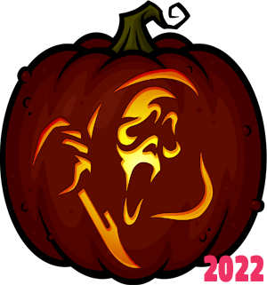 Pumpkin Carving Patterns and Stencils – Zombie Pumpkins!      – Ghostface pumpkin pattern – Scream