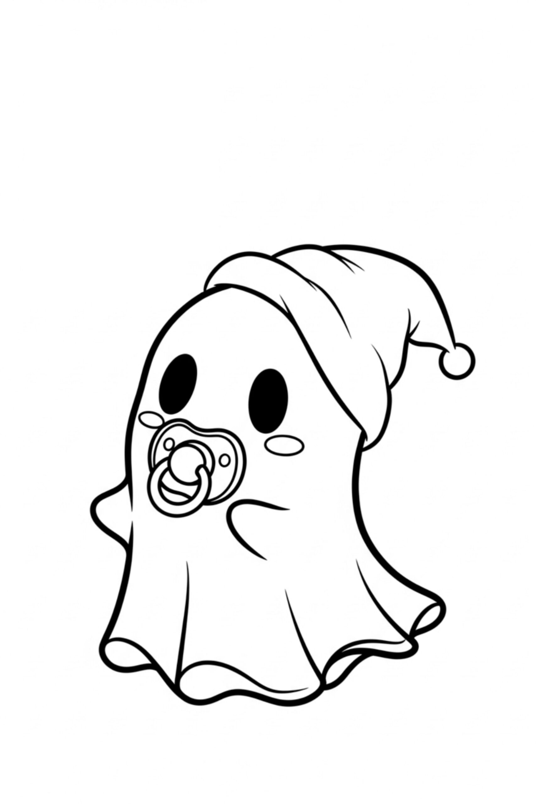 Adorable tiny ghost with a binky 👻🍼