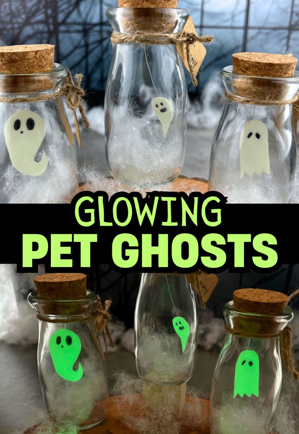 Cute Ghost In A Bottle DIY Easy Halloween Crafts for Summerween