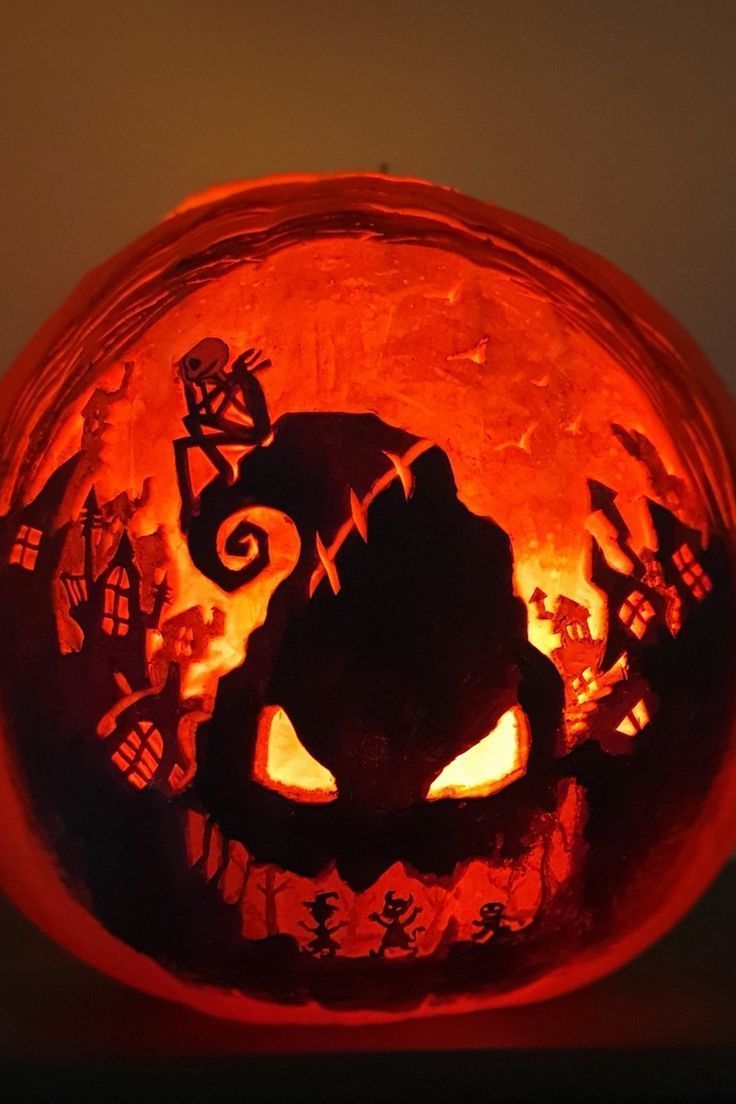 Nightmare Before Christmas Pumpkin Design