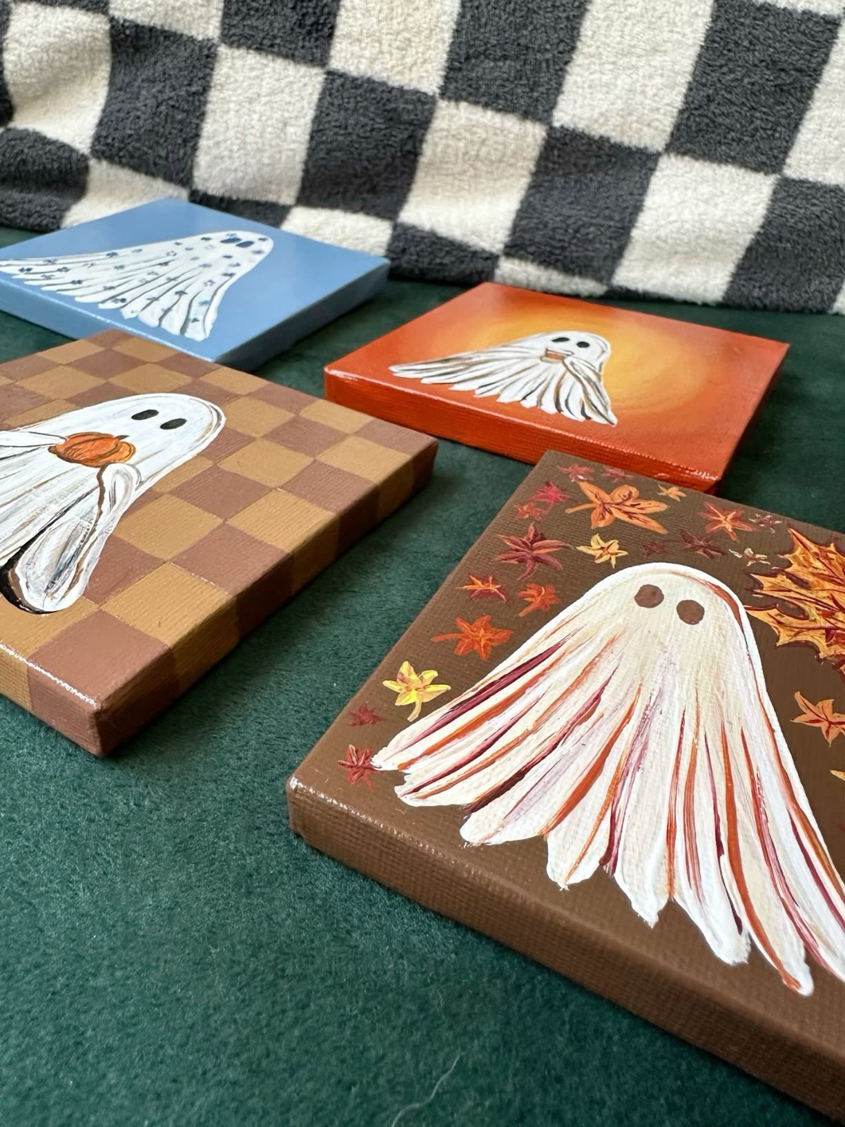 Cute Fall Ghost Paintings