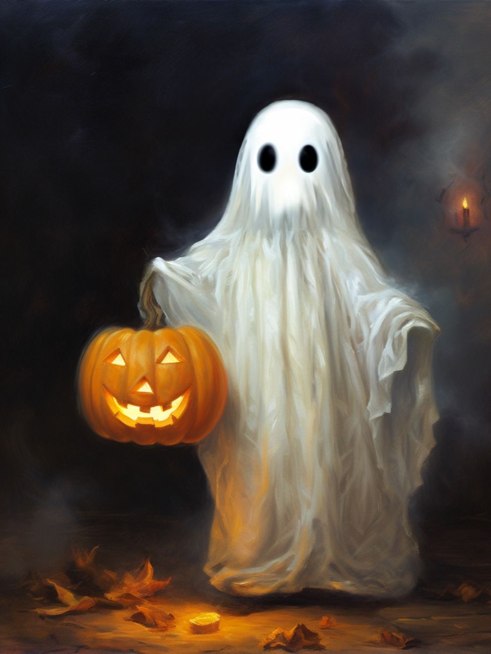 Cute Ghost Art Print
