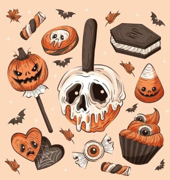Cross Stitch Pattern Halloween Candy